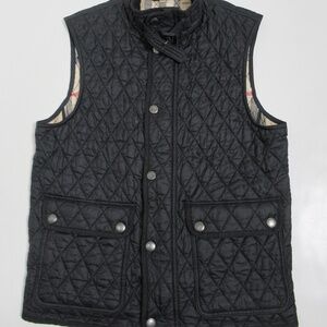Burberry Brit Men's Diamond Quilted Vest Black Size M